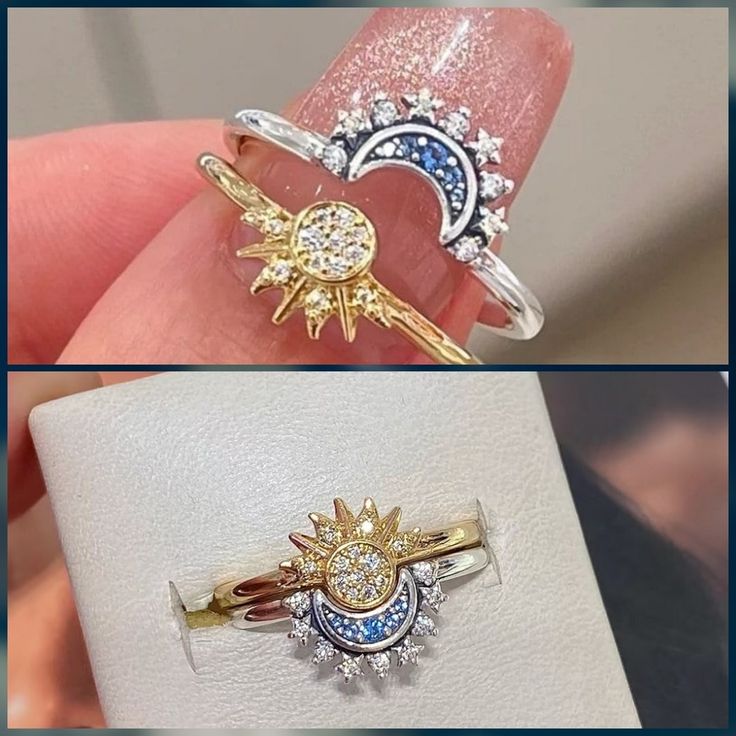 Sun & Moon Adjustable Couple Ring βοΈπ