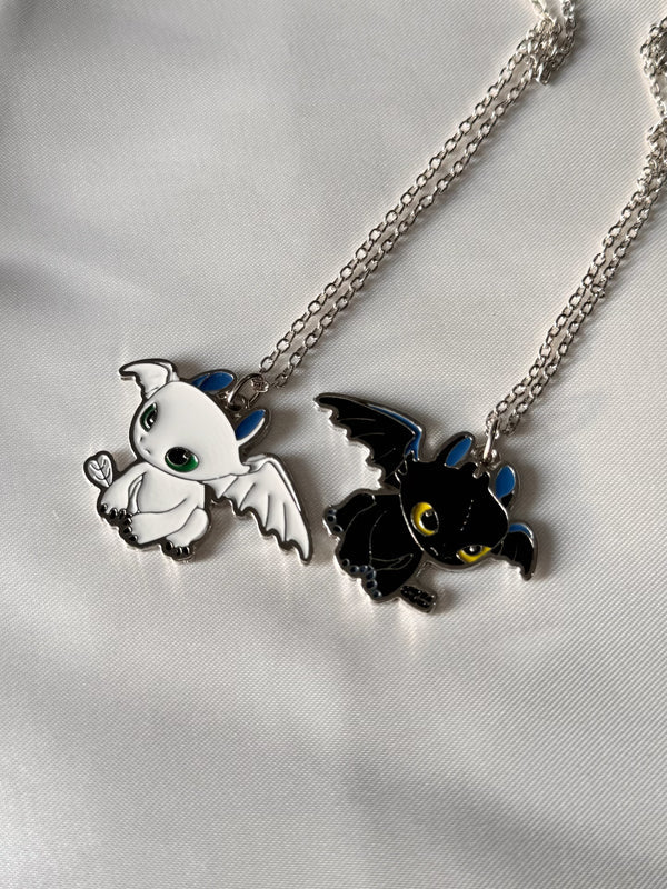 How to train your Dragon themed matching Pendant Set of Two