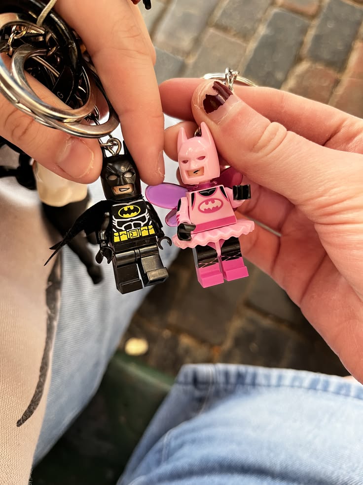 Dark Knight Couple Brick Keychain