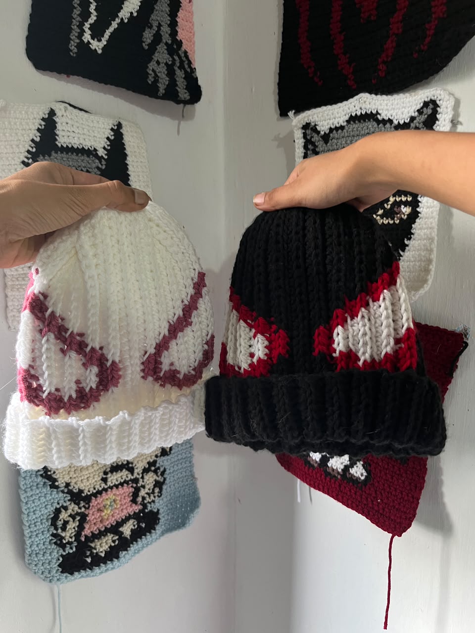 HANDMADE BLACK SPIDERMAN BEANIE