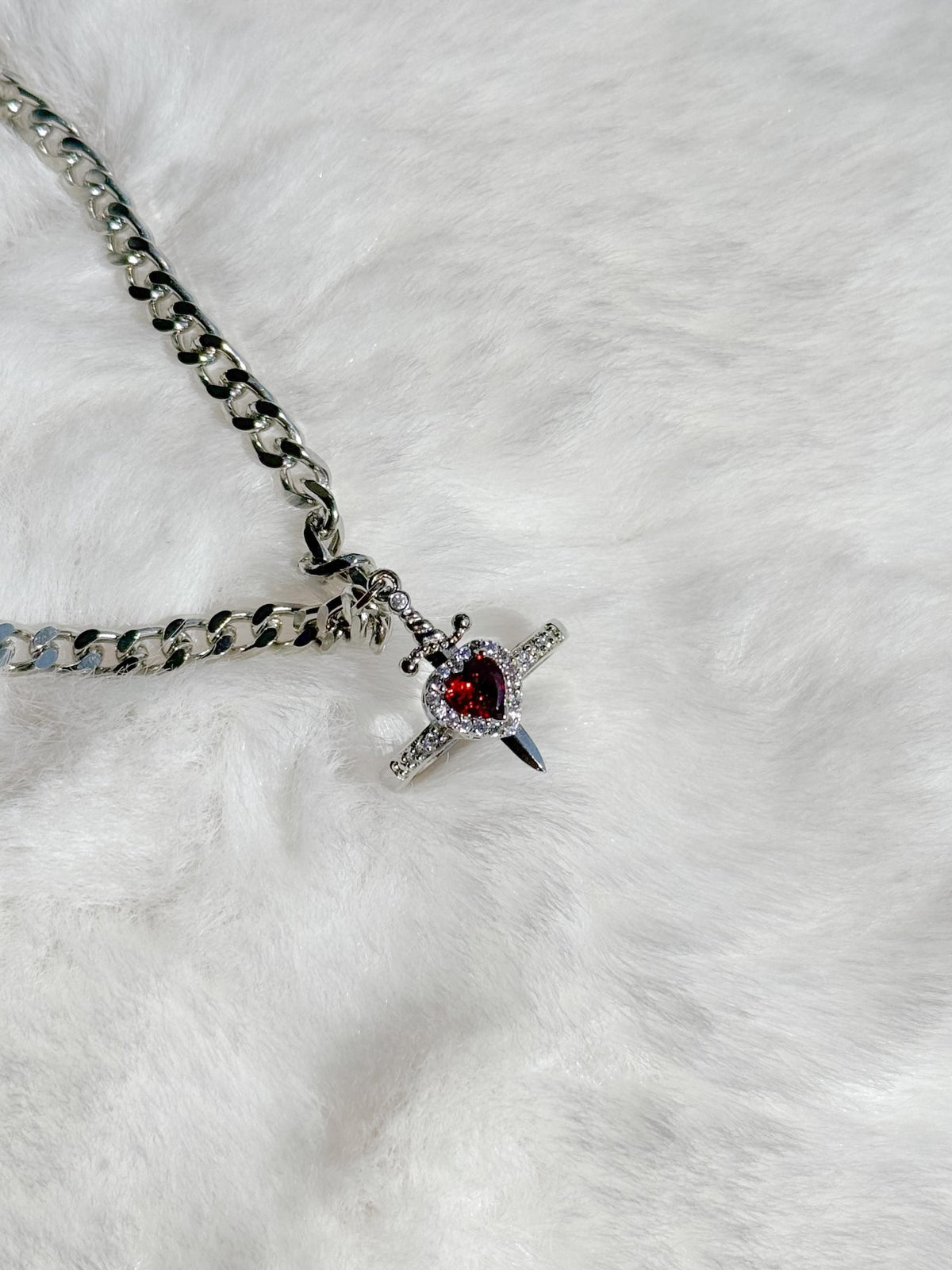 Ashwear Heart & Sword Ring & Bracelet Set