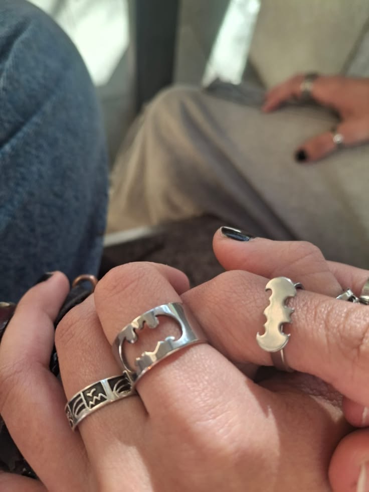 Batman & Catwoman Matching Rings