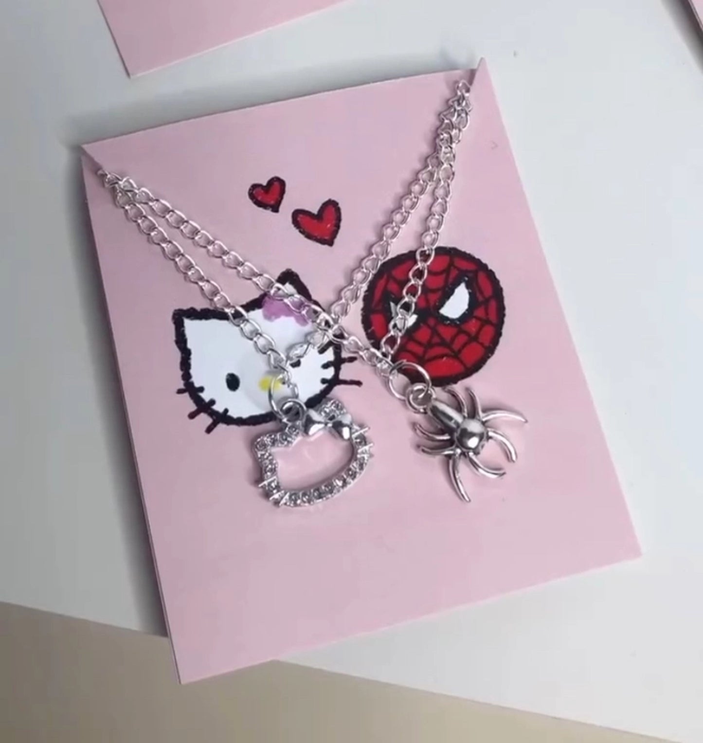 Spiderman X Hellokitty Bff Necklace