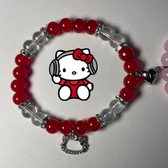 Red and Pink Matching HK Bracelets