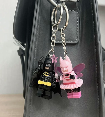 Dark Knight Couple Brick Keychain