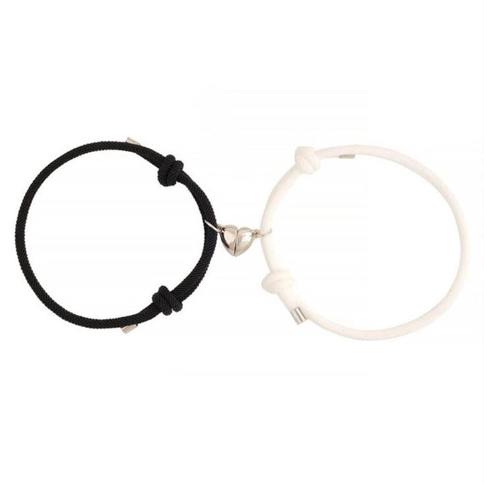 Minimalistic Matching Heart Magnetic Bracelets
