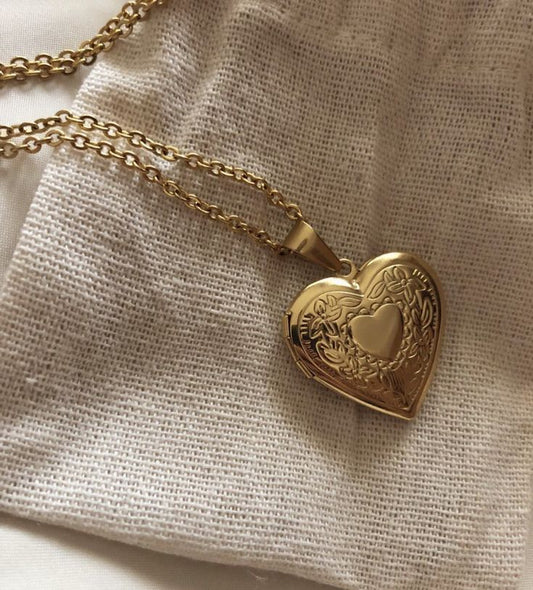 Golden Heart Locket
