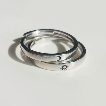 sun & moon matching rings