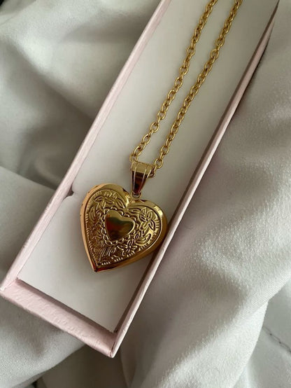Golden Heart Locket