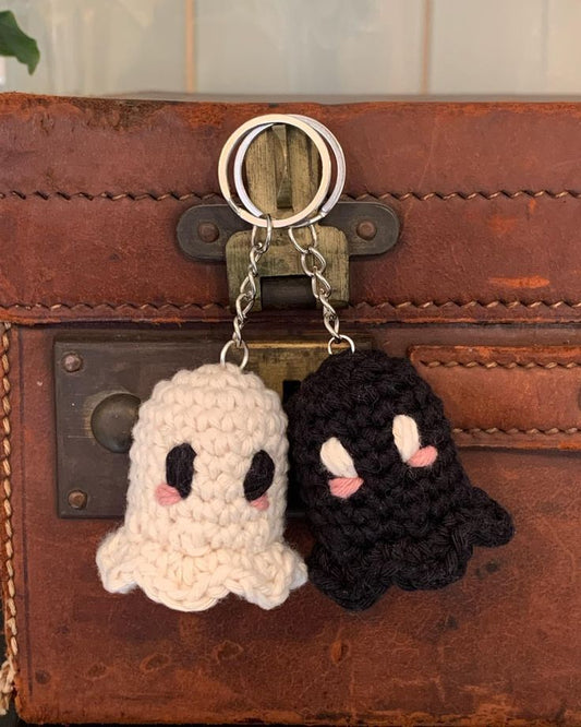 Matching Ghost Crochet keychains (2pcs)