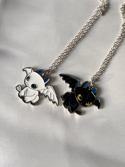 How to train your Dragon themed matching Pendant Set of Two
