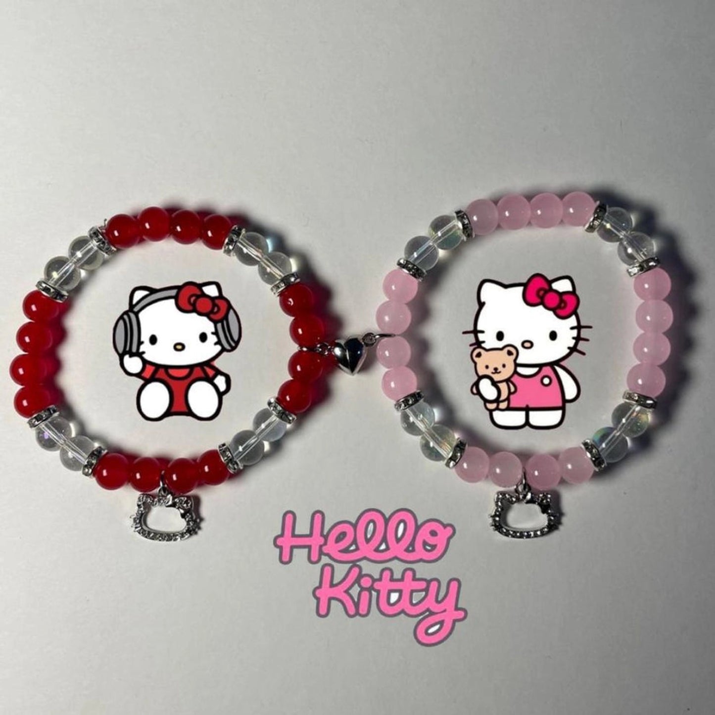 Hello Kitty & Daniel Magnetic Heart Bracelet