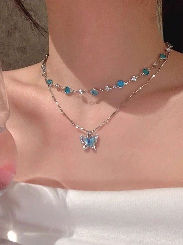 Celeste Butterfly Necklace Set
