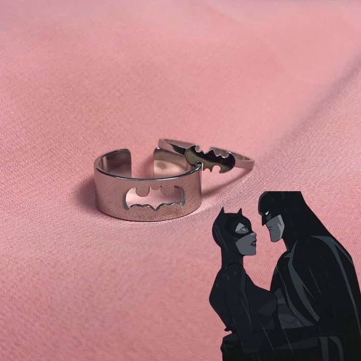 Batman & Catwoman Matching Rings