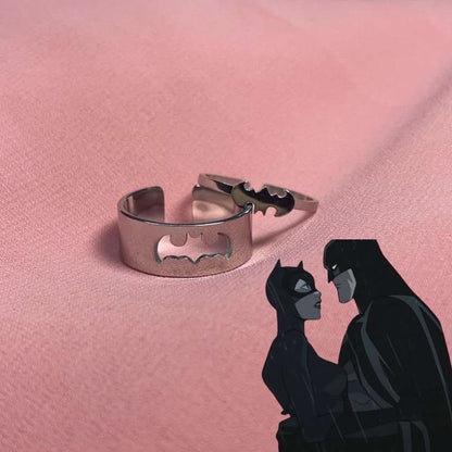 Batman & Catwoman Matching Rings