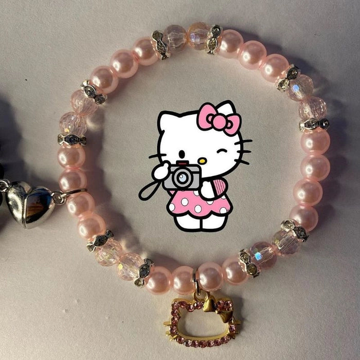 Batman & Hello kitty beads bracelet