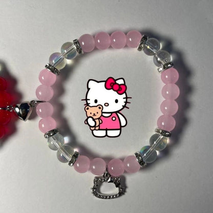 Red and Pink Matching HK Bracelets