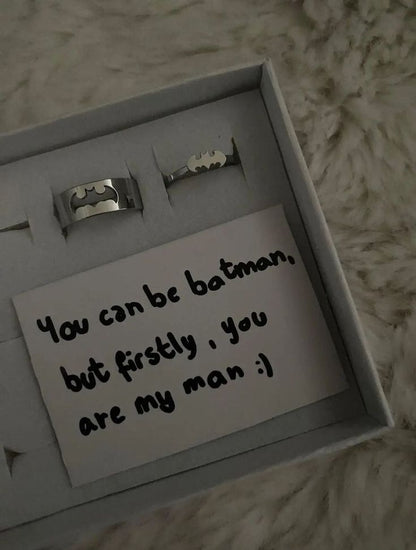 Batman & Catwoman Matching Rings