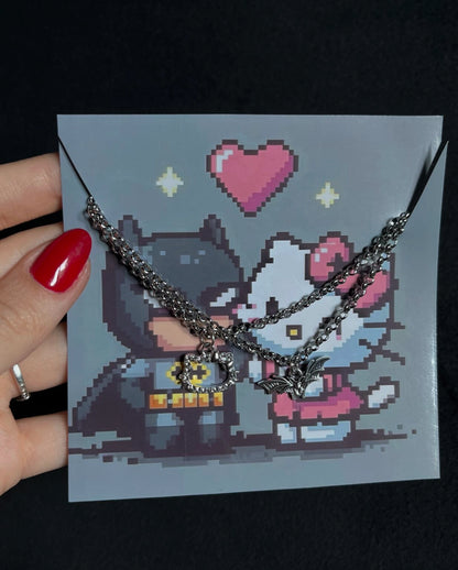 Batman Hello Kitty Bff Pendants