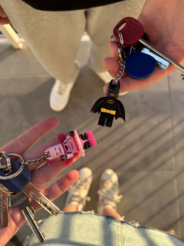 Dark Knight Couple Brick Keychain