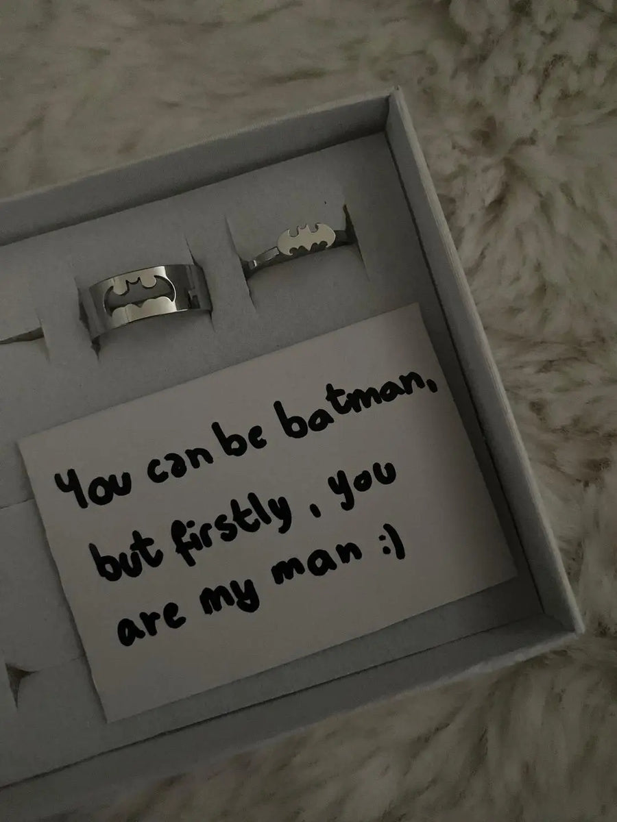 Batman & Cat-Women Matching Rings