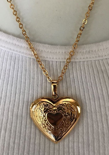 Golden Heart Locket