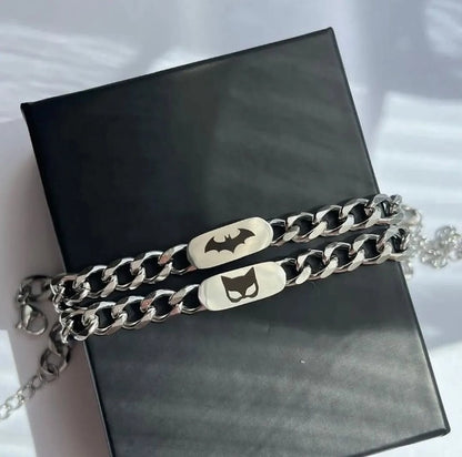 Batman &  Catwoman matching bracelets
