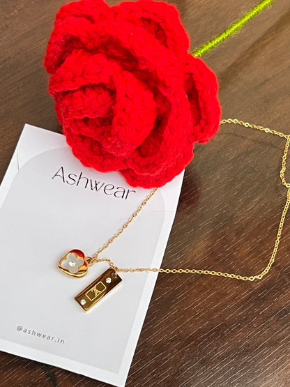 Heart & Clover Necklace
