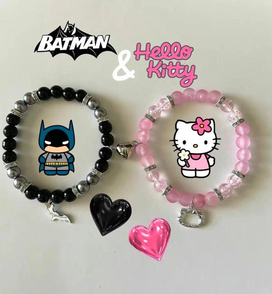 HelloKitty & Batman Matching Bracelet