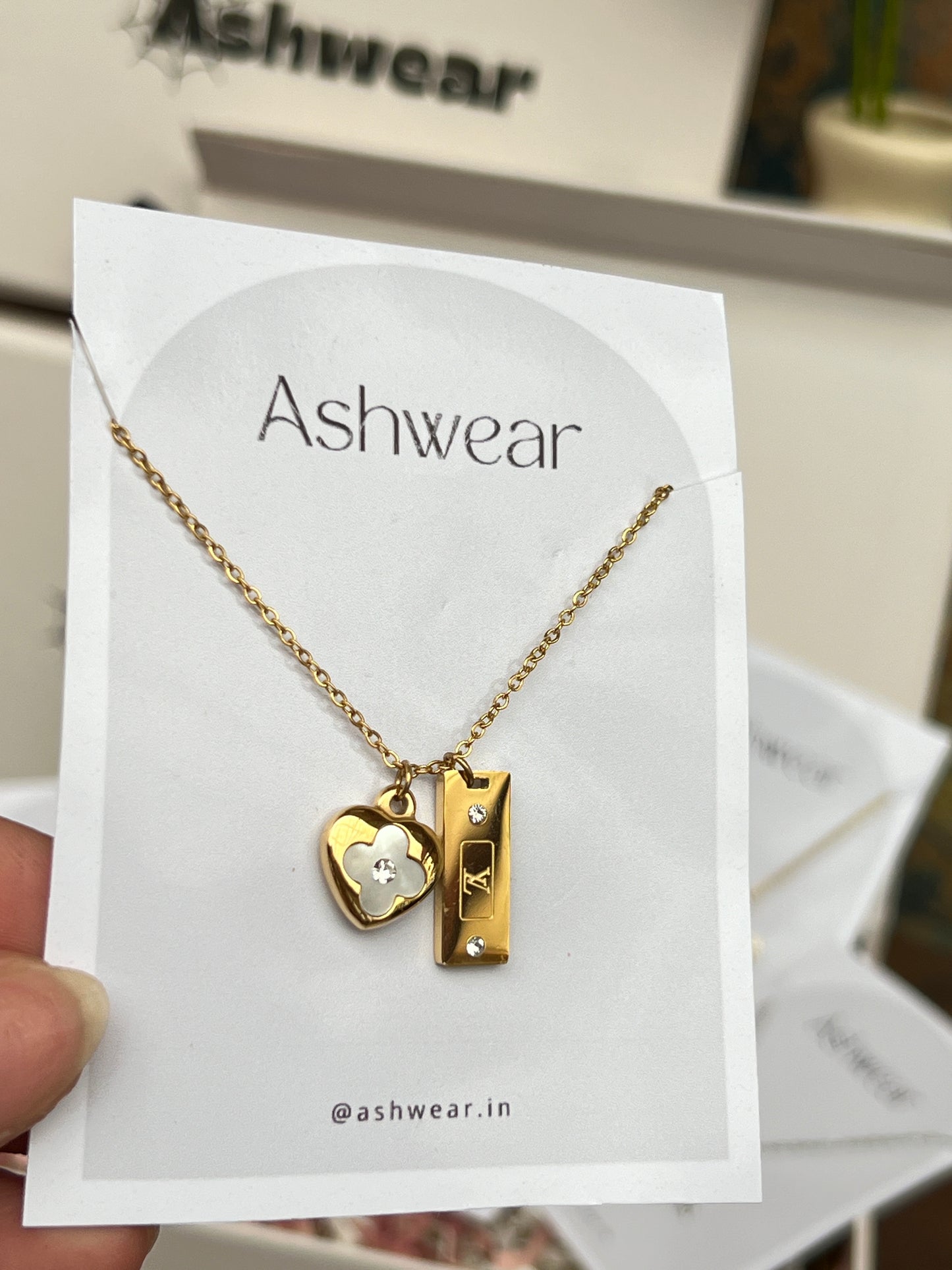 Heart & Clover Necklace