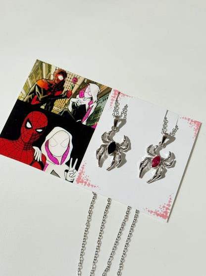 Spiderman & G-wen Matching Pendants
