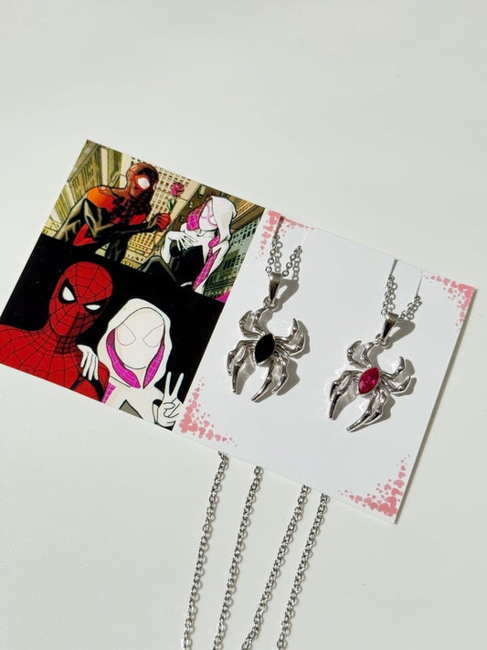 Spiderman & G-wen Matching Pendants