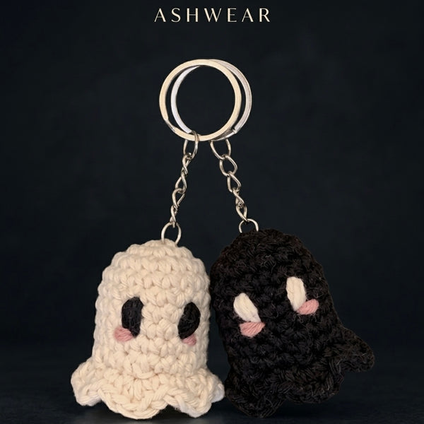 Matching Ghost Crochet keychains (2pcs)