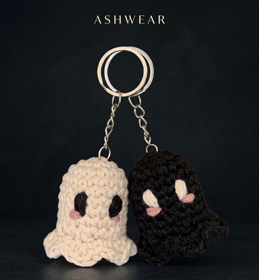 Matching Ghost Crochet keychains (2pcs)
