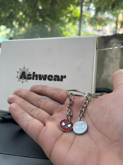 Spider-Man Couple Charm Keychain Set