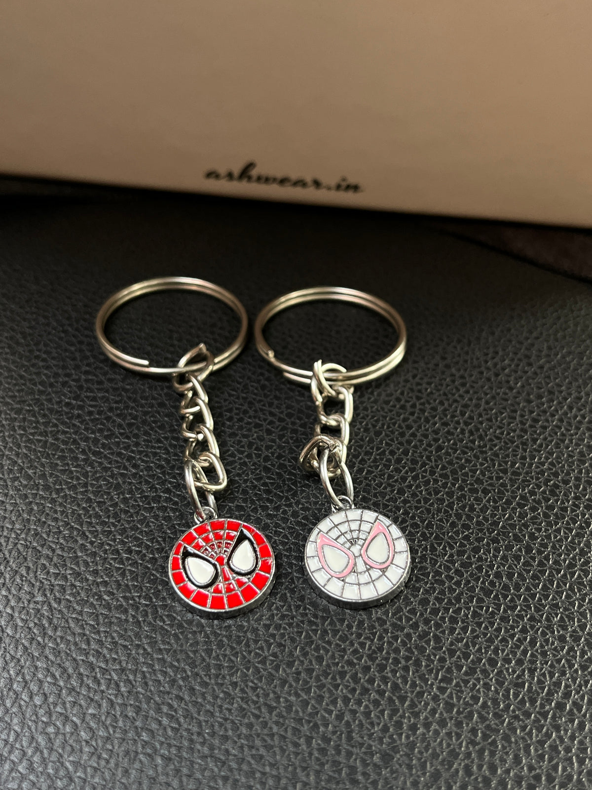 Spider-Man Couple Charm Keychain Set