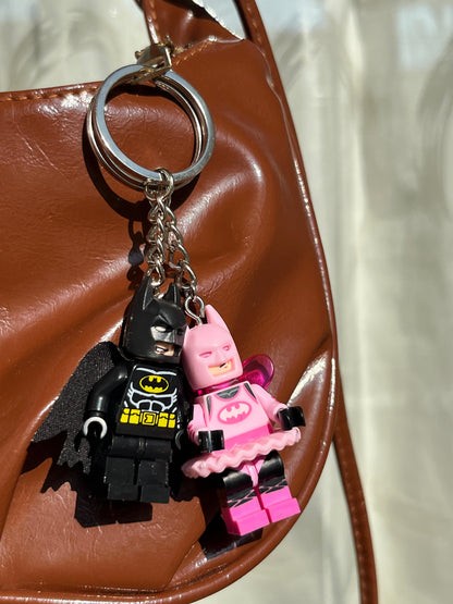 Dark Knight Couple Brick Keychain