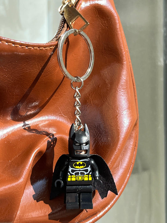 Brick Batman Keychain (black)
