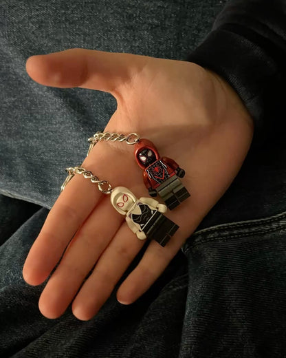 Spiderman & Gwen Keychain