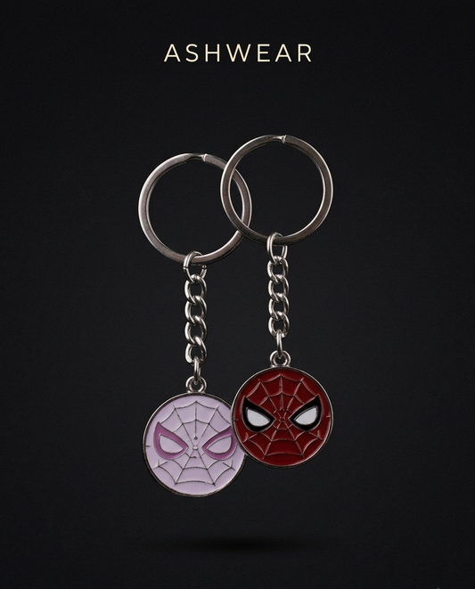 Spider-Man Couple Charm Keychain Set