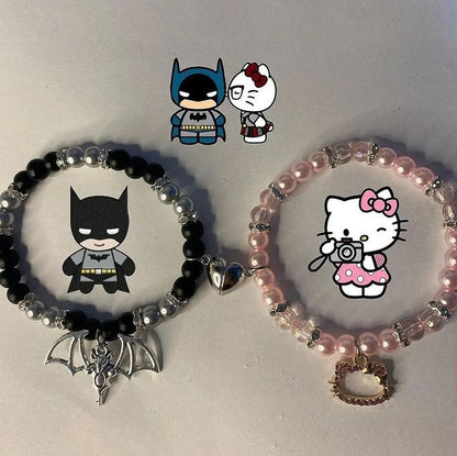 Ashwear Batman & Hello Kitty Matching Bracelets