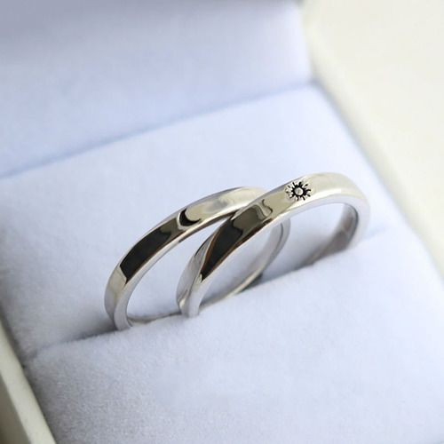 sun & moon matching rings