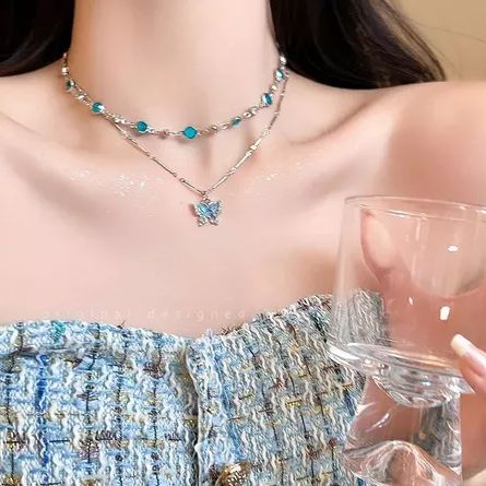 Celeste Butterfly Necklace Set