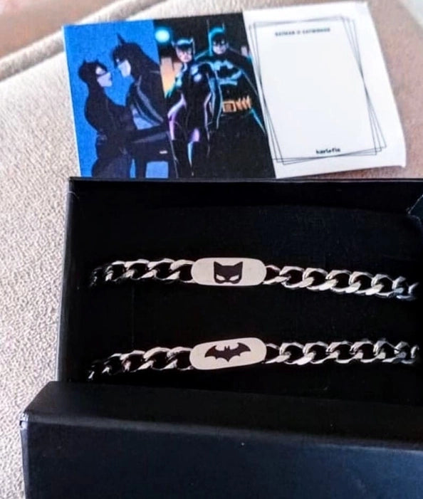 Batman &  Catwoman matching bracelets