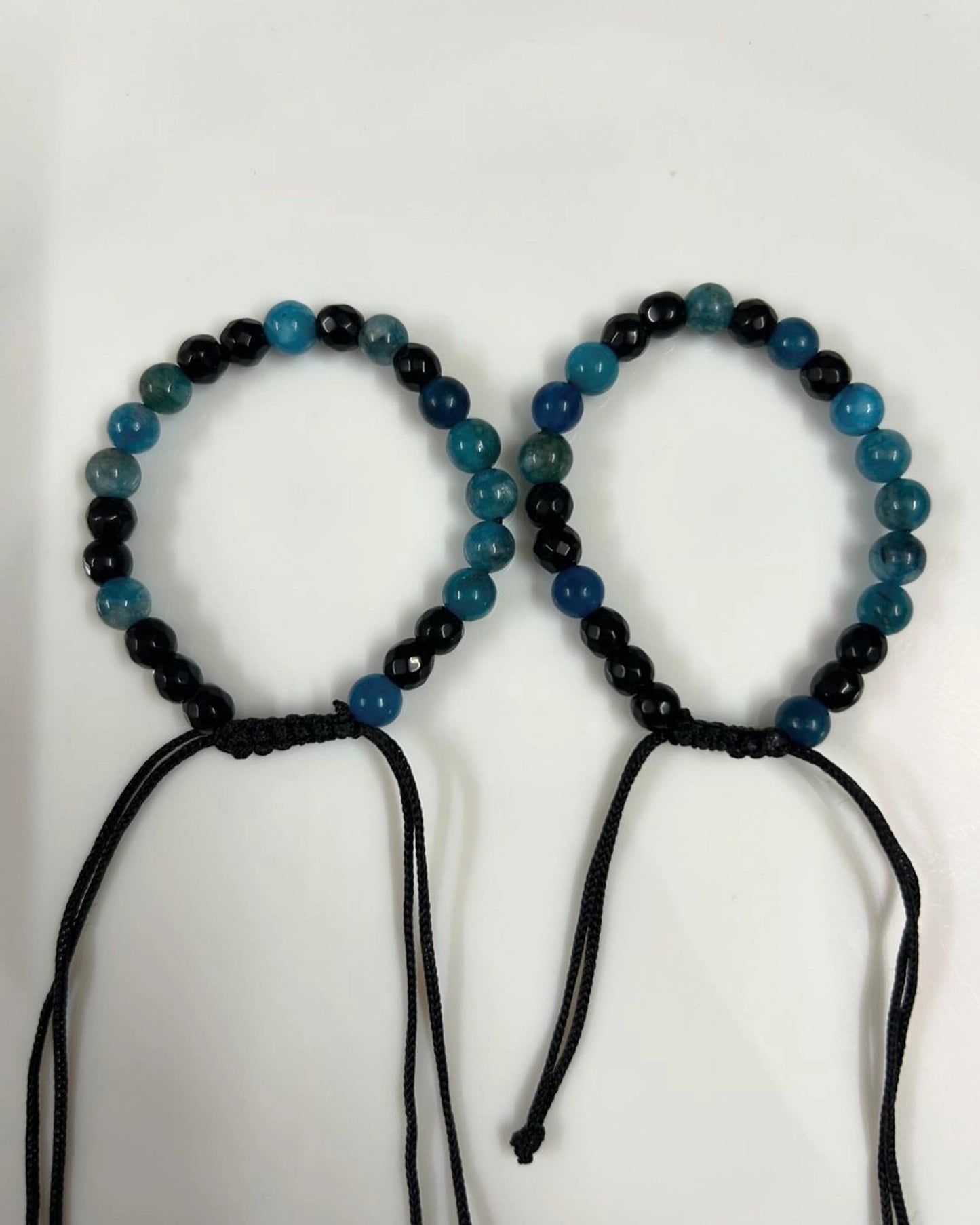 Blue X Black Adjustable Bracelet