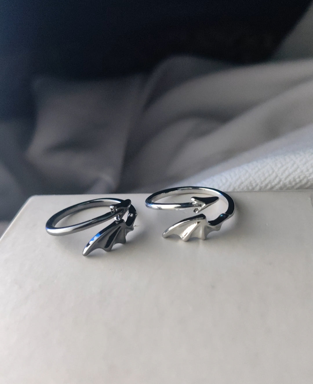 Night Fury & Light Fury Matching Rings